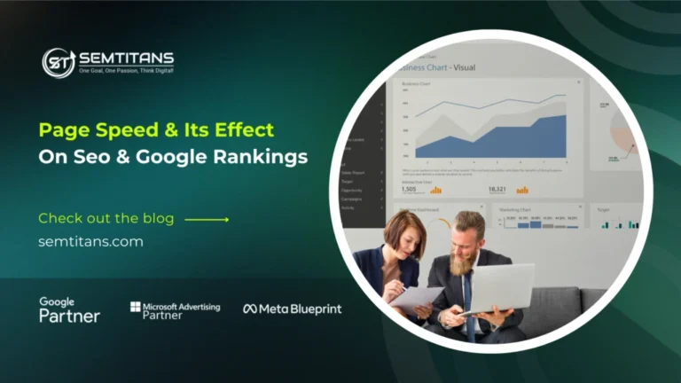 page speed and SEO impact blog banner by best digital marketing strategist in thrissur